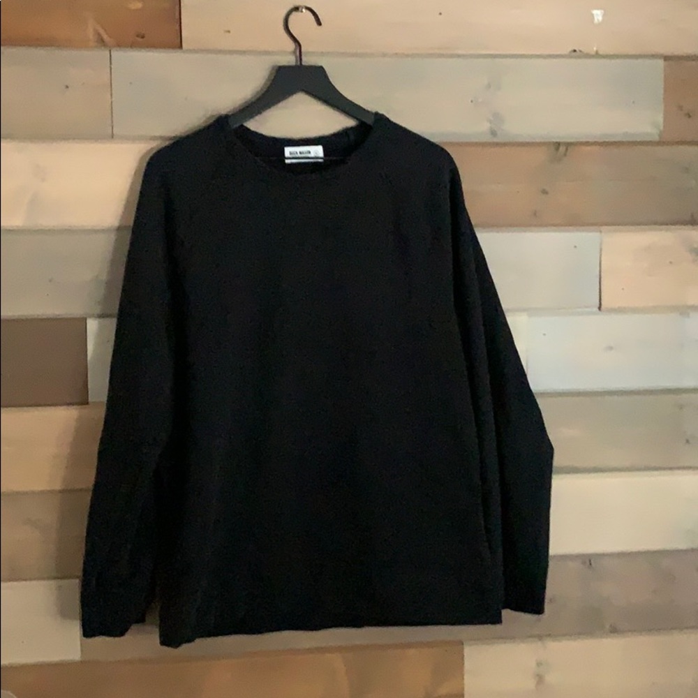 Buck Mason XL Black Crewneck Sweater